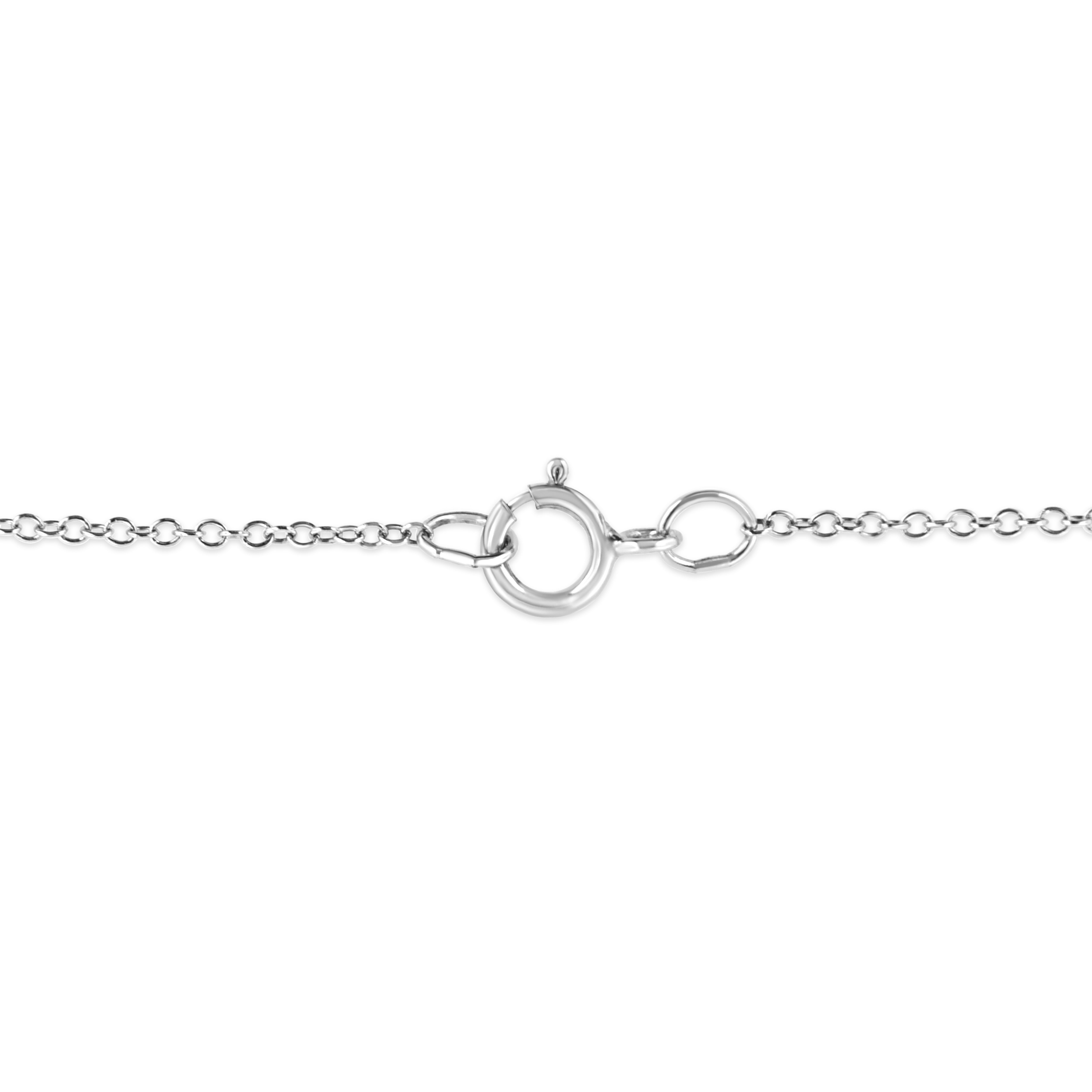 Diamond Accent Starfish Pendant Necklace 18” in .925 Sterling Silver